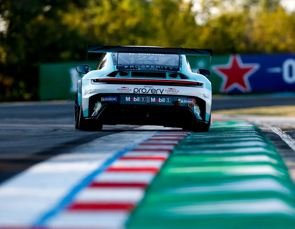 The car on track at Imola