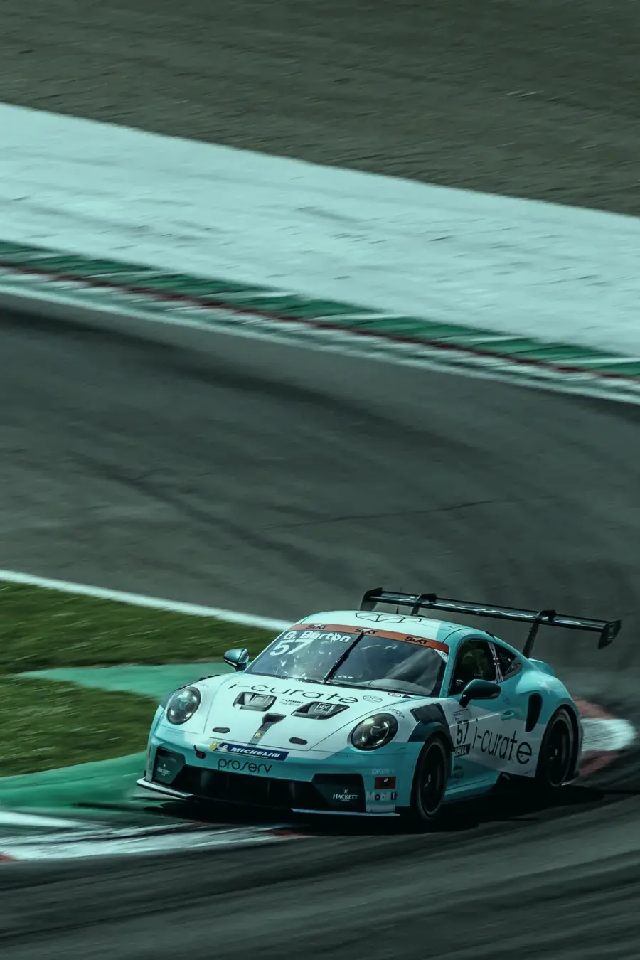 Gus's car on track at Monza